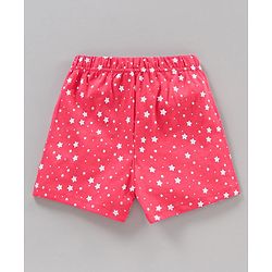 Babyhug Frill Sleeves Night Suit Multiprint - Grey Pink