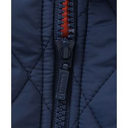 Babyhug Full Sleeves Padded Jacket Solid Colour - Navy