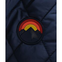 Babyhug Full Sleeves Padded Jacket Solid Colour - Navy