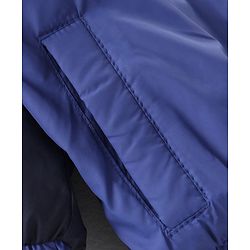 Babyhug Full Sleeves Color Block Jacket- Blue