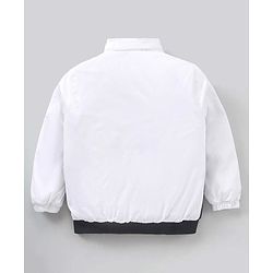 Babyhug Full Sleeves Jacket Color Block Design- Multicolour