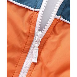 Babyhug Full Sleeves Jacket Color Block Design- Multicolour