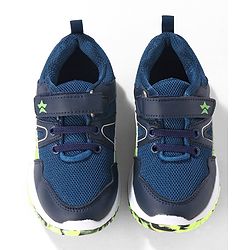 Cute Walk by Babyhug Color Block Sports Shoes with Velcro Closure - Blue