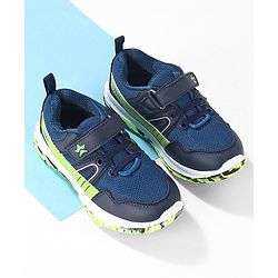 Cute Walk by Babyhug Color Block Sports Shoes with Velcro Closure - Blue