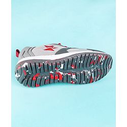 Cute Walk by Babyhug Slip On Color Block Sneakers - Grey