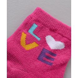 Cute Walk by Babyhug Cotton Knit Regular Length Antibacterial Socks Multiple Designs Pack Of 5 - Multicolour