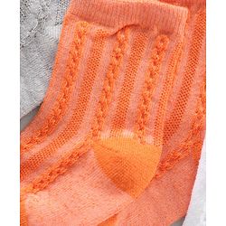 Cutewalk by Babyhug Ankle Length Anti-bacterial Cotton Blend Knit Socks Design Pack of 3 - Multicolour