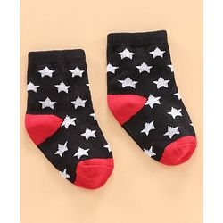 Cutewalk by Babyhug Ankle Length Anti-bacterial Cotton Blend Knit Socks Design Pack of 3 - Multicolour