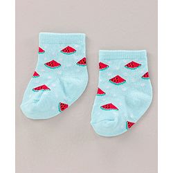 Cute Walk by Babyhug Ankle Length Antibacterial Socks Printed Pack Of 3 - Multicolour