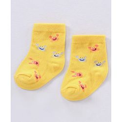 Cute Walk by Babyhug Ankle Length Antibacterial Socks Pack Of 3 - Multicolor