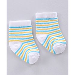 Cute Walk by Babyhug Ankle Length Antibacterial Socks Pack Of 3 - Multicolor