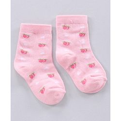 Cute Walk by Babyhug Ankle Length Anti-Bacterial Socks Multi Pattern Pack Of 3 - Multicolor