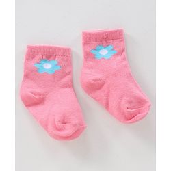 Cute Walk by Babyhug Ankle Length Anti-Bacterial Socks Multi Pattern Pack Of 3 - Multicolor