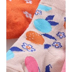 Cute Walk by Babyhug Ankle Length Anti-Bacterial Socks Multi Pattern Pack Of 3 - Multicolor