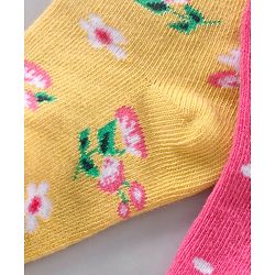 Cute Walk by Babyhug Ankle Length Anti-Bacterial Socks Multi Pattern Pack Of 3 - Multicolor