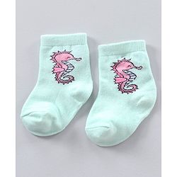 Cutewalk By Babyhug Anti Bacterial Ankle Length Polka Dot Socks Pack Of 3 - Pink Blue