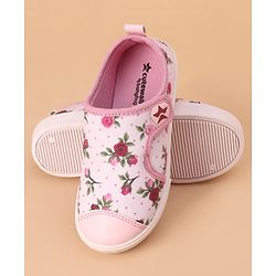 Cute Walk by Babyhug Casual Shoes Floral Print - Light Pink