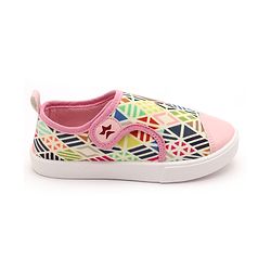 Cute Walk by Babyhug Casual Shoes With Velcro Closure Geometric Print - Light Pink