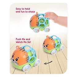 Babyhug Premium Hippo Free Wheel Car Cum Green Rattle Toy| Fun, Flexible, and Soothing Rattle Toy for Kids|Gifting Toy| Child Safe Material| Improves Motor Skills| Early Development Toys for 3+ Years| Non-Toxic| BIS Certified