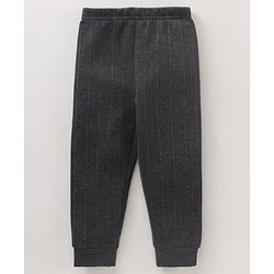 Babyhug Full Length Solid Color Thermal Legging - Dark Grey