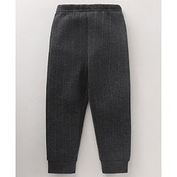 Babyhug Full Length Solid Color Thermal Legging - Dark Grey