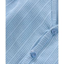 Babyhug Full Sleeves Solid Color Thermal Vest - Blue