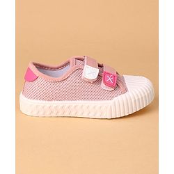 Cute Walk by Babyhug Casual Shoes With Velcro Closure - Pink