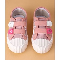Cute Walk by Babyhug Casual Shoes With Velcro Closure - Pink