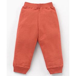 Babyhug Cotton Full Sleeves T-Shirt & Lounge Pants With Hooded Sweatshirt Stripes & Bear Print- White Brown