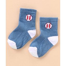 Cutewalk By Babyhug Anti Bacterial Ankle Length Socks Sports Ball Design Pack Of 5- Multicolor