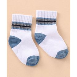 Cutewalk By Babyhug Anti Bacterial Ankle Length Socks Sports Ball Design Pack Of 5- Multicolor