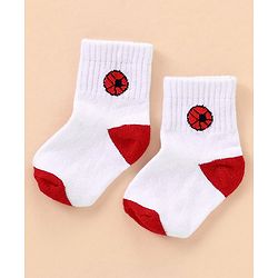 Cutewalk By Babyhug Anti Bacterial Ankle Length Socks Sports Ball Design Pack Of 5- Multicolor