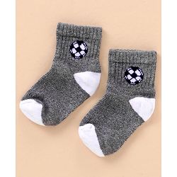 Cutewalk By Babyhug Anti Bacterial Ankle Length Socks Sports Ball Design Pack Of 5- Multicolor