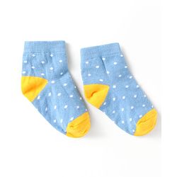 Cute Walk by Babyhug Cotton Anti Bacterial Ankle Length Socks Polka Dots Design Pack of 5 - Multicolour