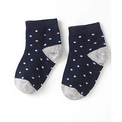 Cute Walk by Babyhug Cotton Anti Bacterial Ankle Length Socks Polka Dots Design Pack of 5 - Multicolour