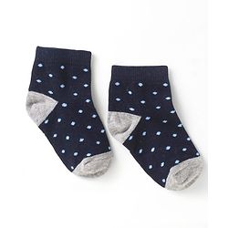 Cute Walk by Babyhug Cotton Anti Bacterial Ankle Length Socks Polka Dots Design Pack of 5 - Multicolour