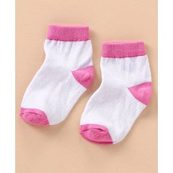 Cute Walk by Babyhug Cotton Anti Bacterial Ankle Length Socks Stripes Design Pack of 5 - Multicolour
