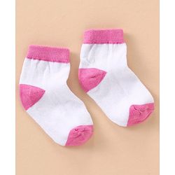 Cute Walk by Babyhug Cotton Anti Bacterial Ankle Length Socks Stripes Design Pack of 5 - Multicolour