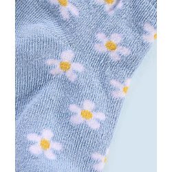 Cutewalk By Babyhug Anti Bacterial Ankle Length Non Terry Socks Floral Design Pack of 3- Pink