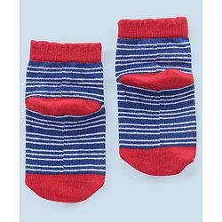 Cutewalk By Babyhug Anti Bacterial Ankle Length Non Terry Socks Pokla dot Design Pack of 3- Blue