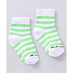 Cute Walk by Babyhug Ankle Length Antibacterial Striped Socks Pack Of 5 - Multicolor