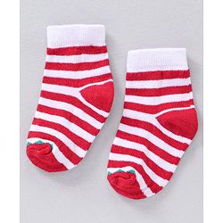 Cute Walk by Babyhug Ankle Length Antibacterial Striped Socks Pack Of 5 - Multicolor