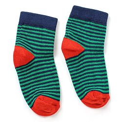 Cutewalk By Babyhug Anti Bacterial Ankle Length Non Terry Socks Dino Design Pack of 5 - Multicolour