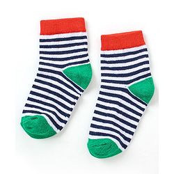 Cutewalk By Babyhug Anti Bacterial Ankle Length Non Terry Socks Dino Design Pack of 5 - Multicolour