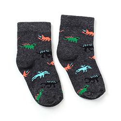 Cutewalk By Babyhug Anti Bacterial Ankle Length Non Terry Socks Dino Design Pack of 5 - Multicolour