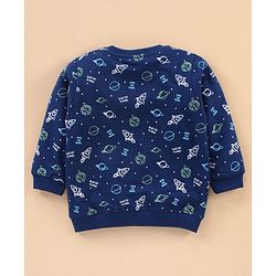 Babyhug Full Sleeves Sweatshirts Printed Pack of 2 - Navy