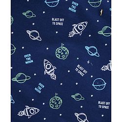 Babyhug Full Sleeves Sweatshirts Printed Pack of 2 - Navy
