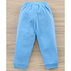 Babyhug Full Sleeves T-Shirt & Joggers Set Dino Print - Light Green Blue