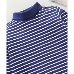 Babyhug Full Sleeves Striped Skivi Tee - Navy