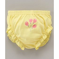 Babyhug 100% Cotton Antibacterial Bloomers Floral & Dot Print Pack of 3 - Multicolor